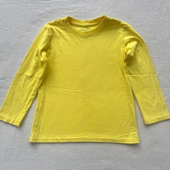 Primary Long-Sleeve Classic Tee, Size 4-5, Yellow, PLAY - Picture 2 of 7